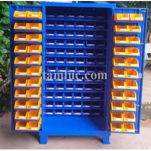 Tủ dụng cụ kết hợp bảng treo, khay đựng vật tư nhỏ và lớn